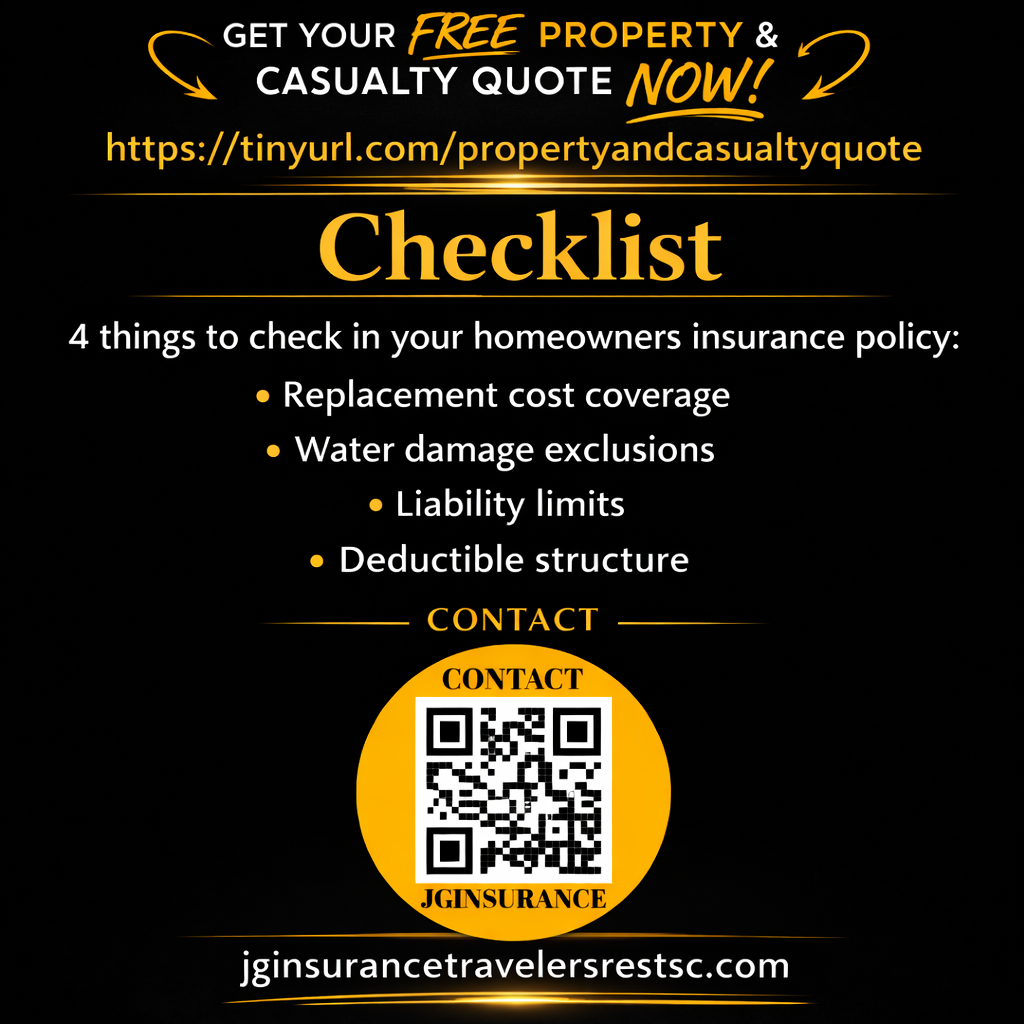 Insurance fact about policy benefits from JG Insurance Travelers Rest SC