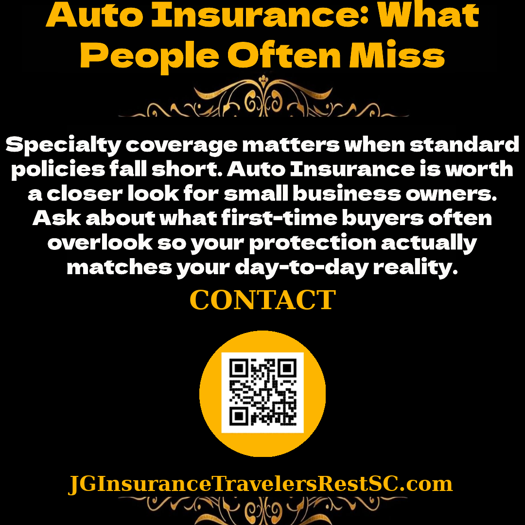 Insurance tip from JG Insurance Travelers Rest SC