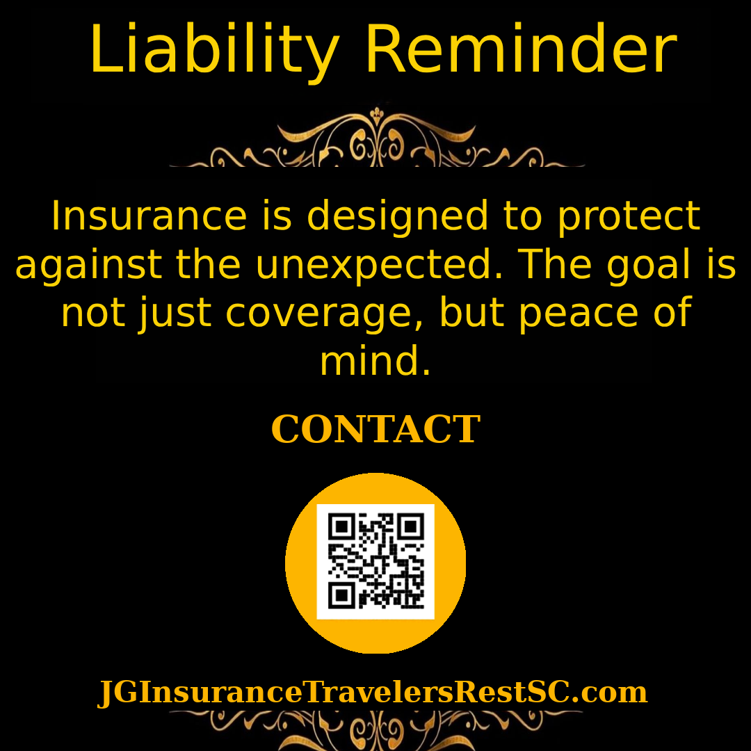 Insurance tip from JG Insurance Travelers Rest SC