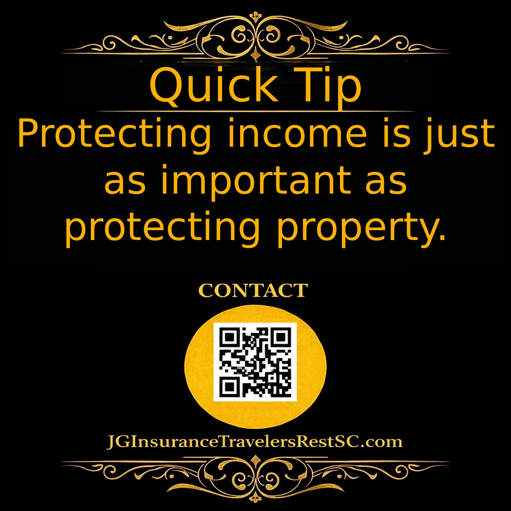 Insurance tip from JG Insurance Travelers Rest SC